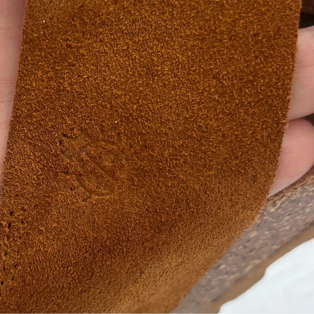 💚Women's Tan Suede Slide Sandals